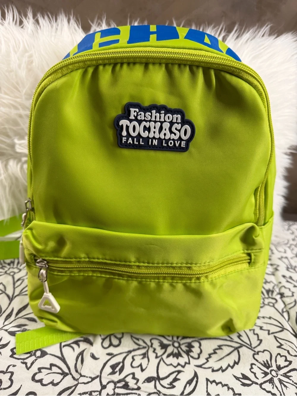 Kids Neon Green Mini Backpack - Fashion Fall In Love
